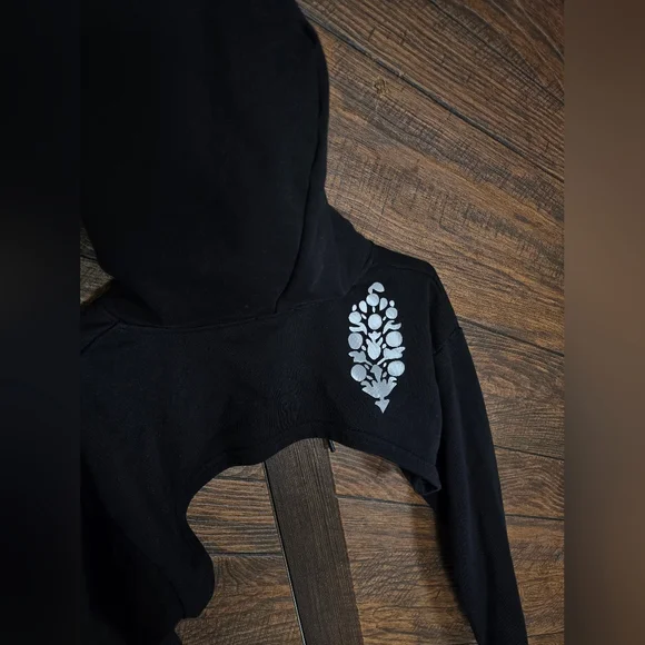 FP Movement by Free People Black Workout Hoodie Shrug M/L - Picture 5 of 5